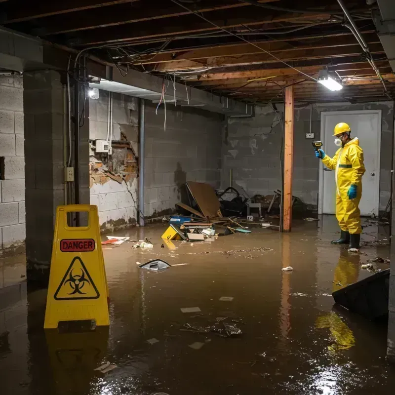 Flooded Basement Electrical Hazard in Iron County, WI Property